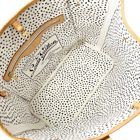 LOUIS VUITTON Vintage Monogram Neverfull MM Yayoi Kusama Tote Bag Dots [106029] - Picture 10 of 13
